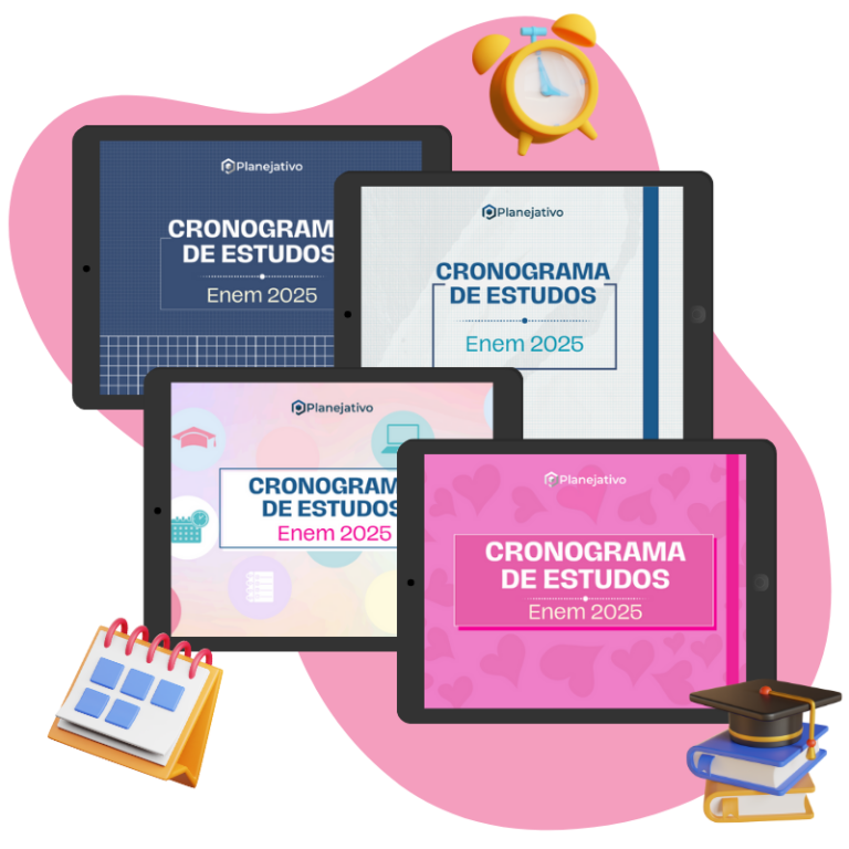 Cronograma de estudos em PDF para o ENEM - Planejativo