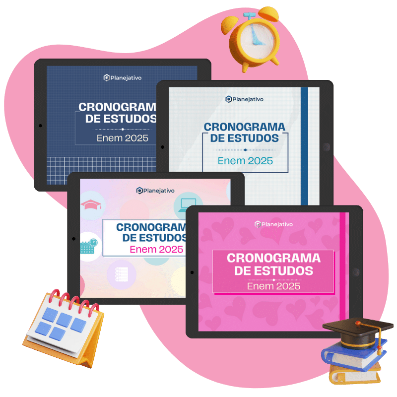 Cronograma de estudos em PDF para o ENEM - Planejativo